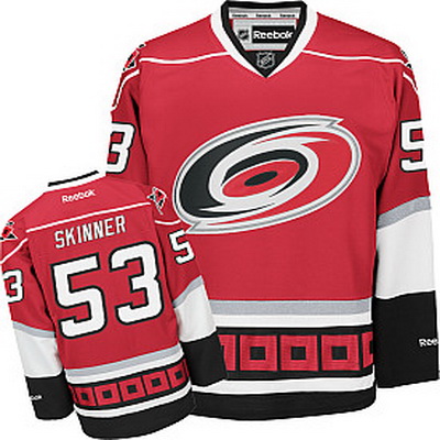 New Fashion Carolina Hurricanes 53 Jeff Skinner Red NHL Hockey Jersey With Price